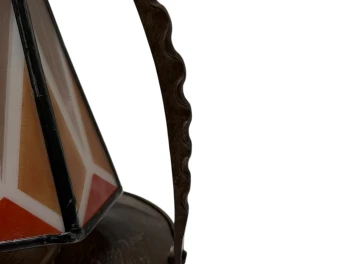 Art Deco Amsterdamse School Table Lamp by Amsterdamsche Kunstsmederij, 1920s